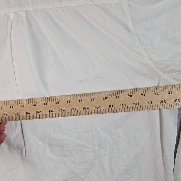 James Perse Poplin Shirt Button Down Double layered Fabric size 4 XL *Stain - Picture 7 of 12